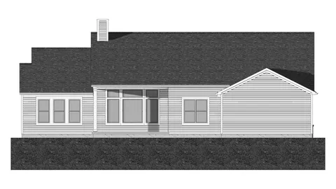The Palermo house plan, exterior view 3